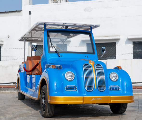 11 Seater Vintage Electric Golf Cart Exporter in India